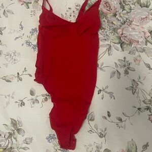 Women's Red Bodysuit